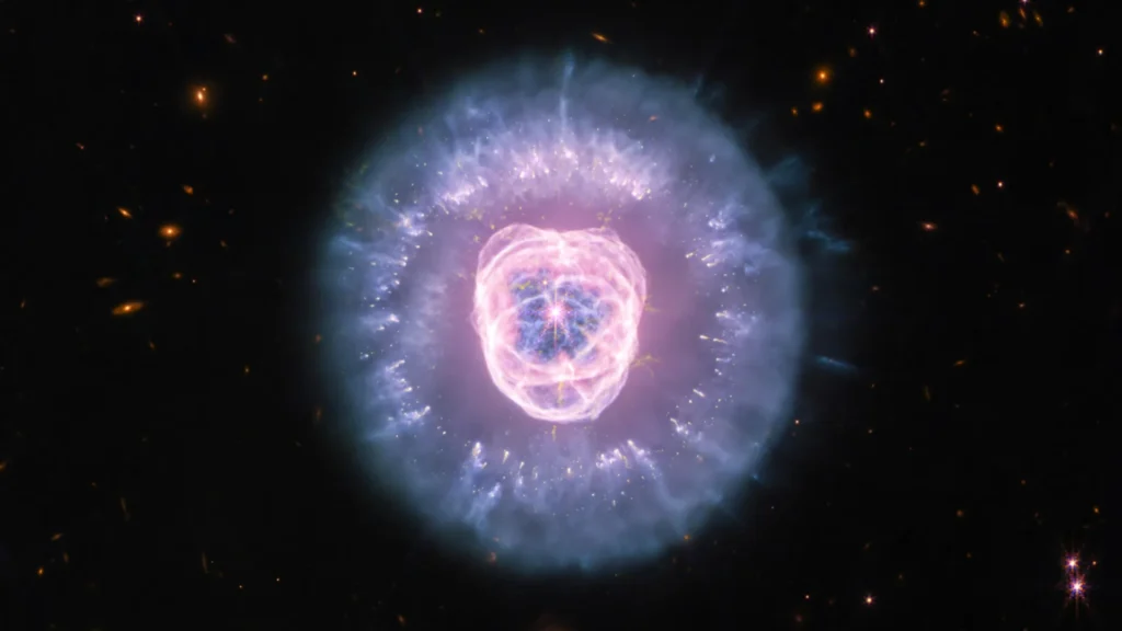 James Webb captures a cosmic lion sculpted by a dying star