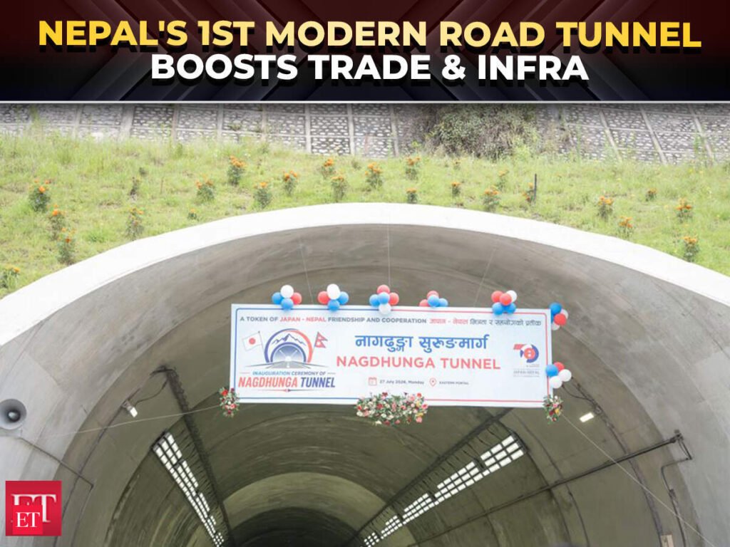 Nepal opens 1st modern tunnel: Japanese-assisted infra to boost India–Nepal trade route – The Economic Times Video