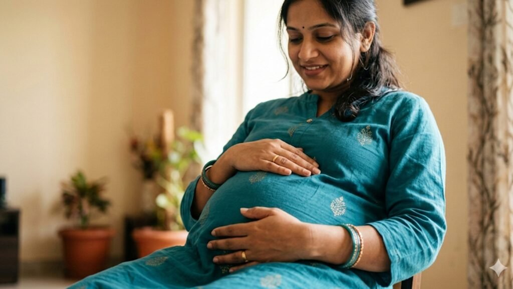 Why do feet and ankles swell during pregnancy?